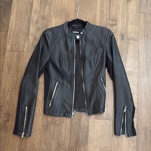 Express Black Leather Jacket